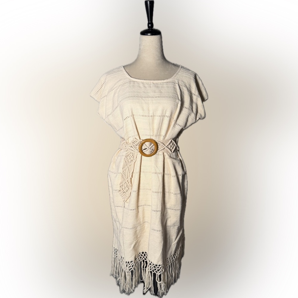 Mexican Huipil Ceremonial Dress - 100% Cotton✨